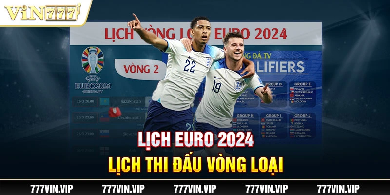 Lịch EURO 2024 vòng loại bảng